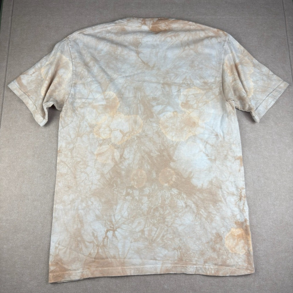 The Mountain M Beige Tie Dye Pug Dog Face T-Shirt Men's Animal Tee Dog Lover Pet - Picture 2 of 7
